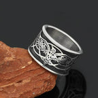 Vikings Odin Raven Stainless Steel Ring - 9