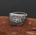 Vikings Odin's Horn Stainless Steel Ring - 9