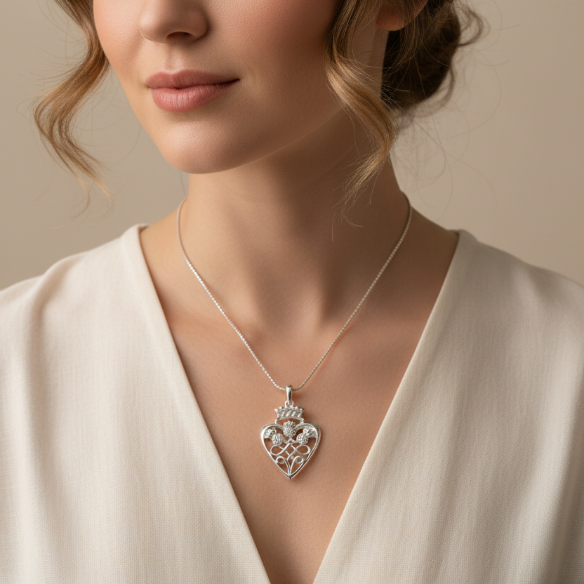 Luckenbooth Thistle Necklace