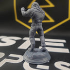 Vaa'dren Snowmane, Lionfolk Bouncer (Male Leonin Pugilist) - 32mm Scale