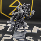 Aidoneus, The Fallen One (Male Minotaur God) - 25mm Base