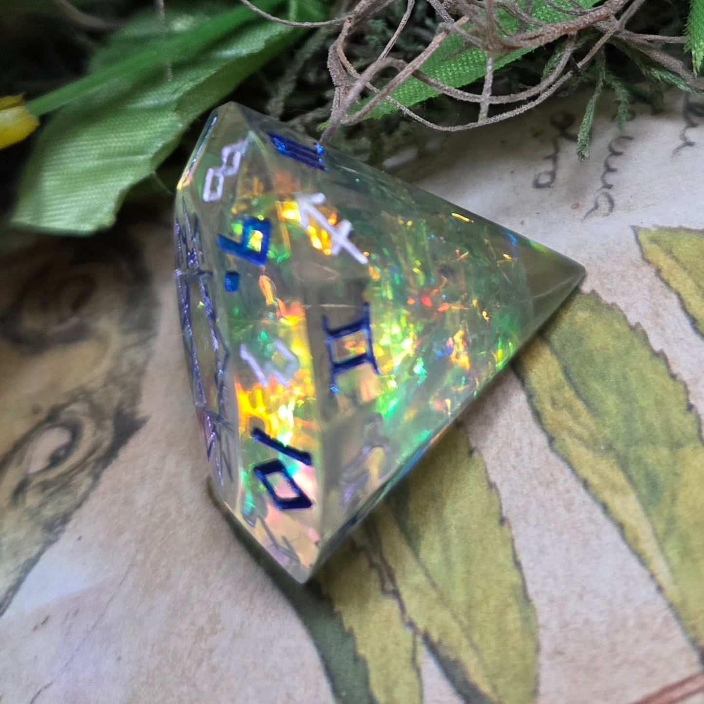 'Rainbow Diamonds' Zodiac D12 Gaming Dice