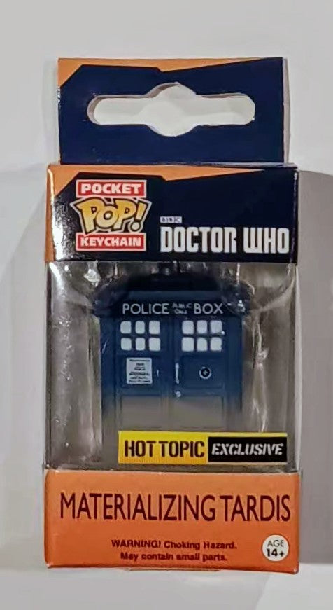 TV Pocket Pop Keychain - Materializing Tardis (Doctor Who)