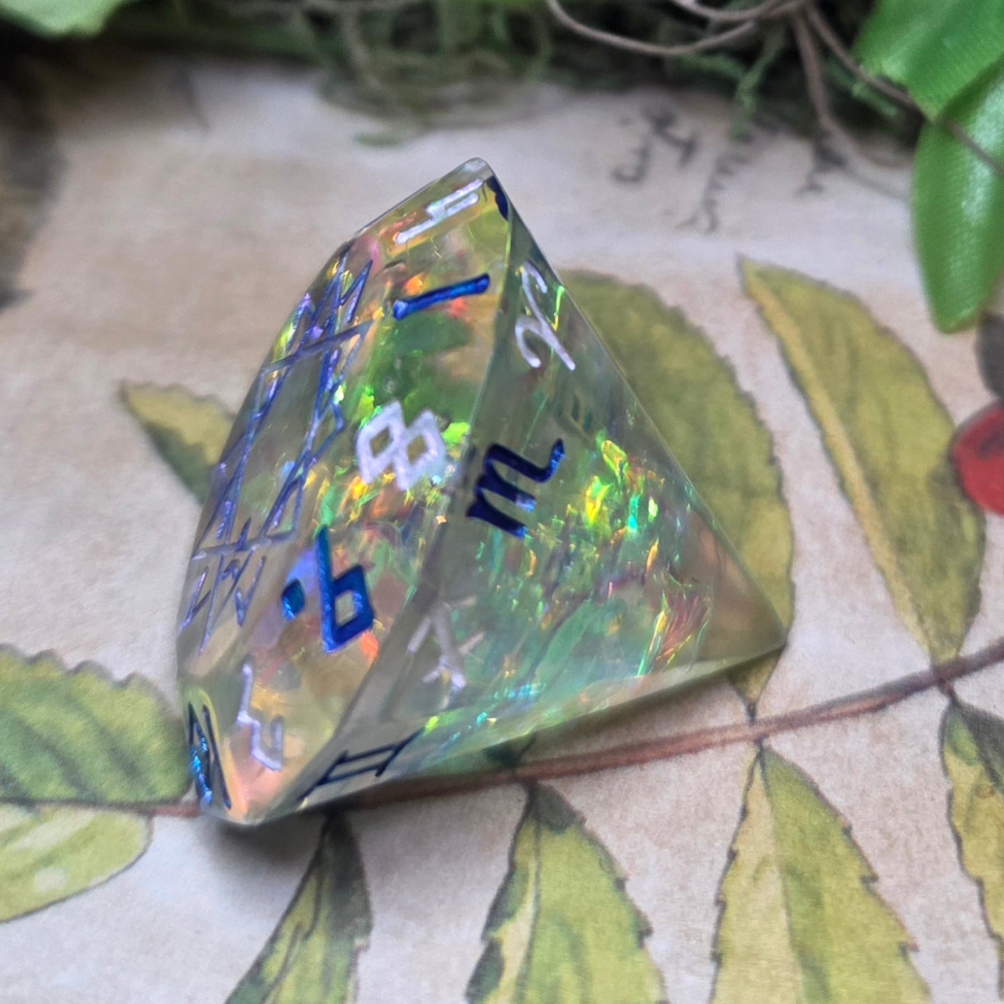 'Rainbow Diamonds' Zodiac D12 Gaming Dice