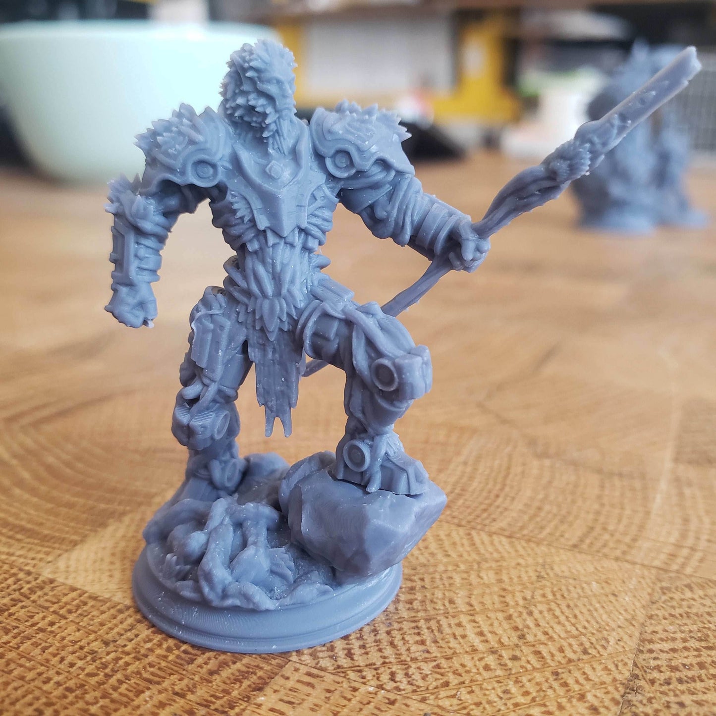 Myrion Stoneheart, Soulforged Druid (Male Warforged Druid) - 32mm Scale