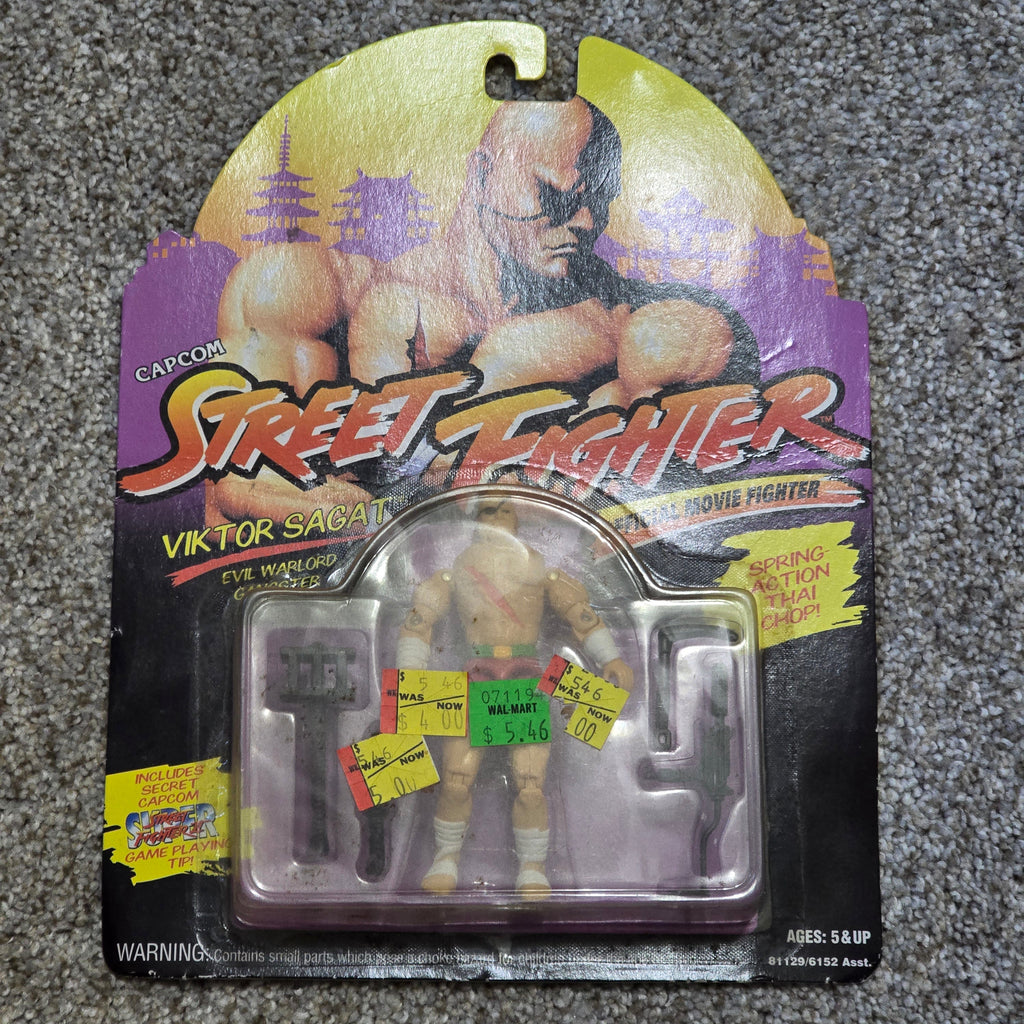 Vintage Street Fighter Sagat Action Figure Hasbro Capcom 1993 Sealed