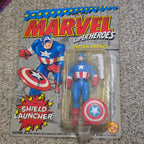 Vintage Captain America Marvel Super Heroes Toy Biz MOC Shield Launcher 90s