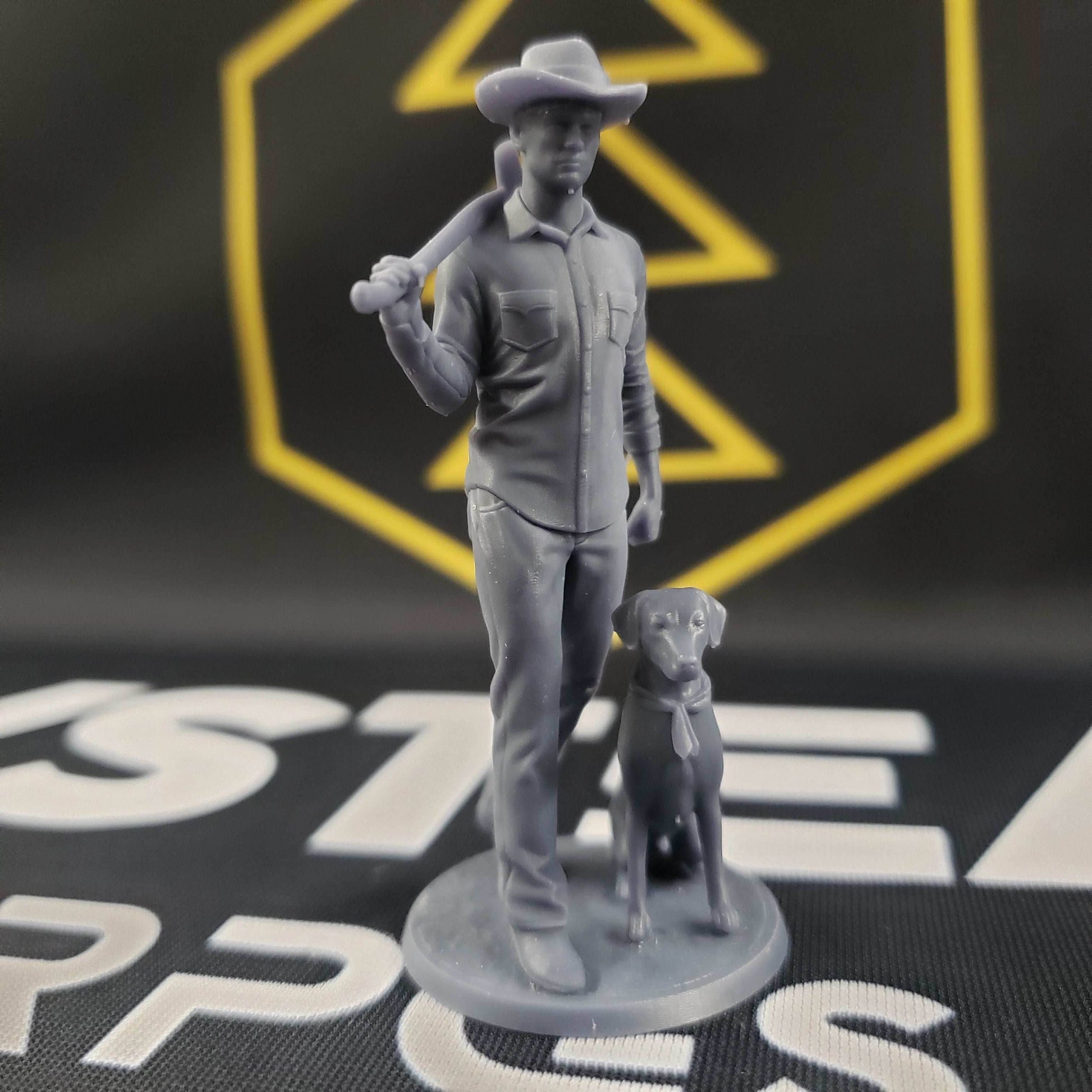 Arkham Compatible Investigator: The Drifter (Ashcan Pete with Dog) - Drifter & Dog on One Base