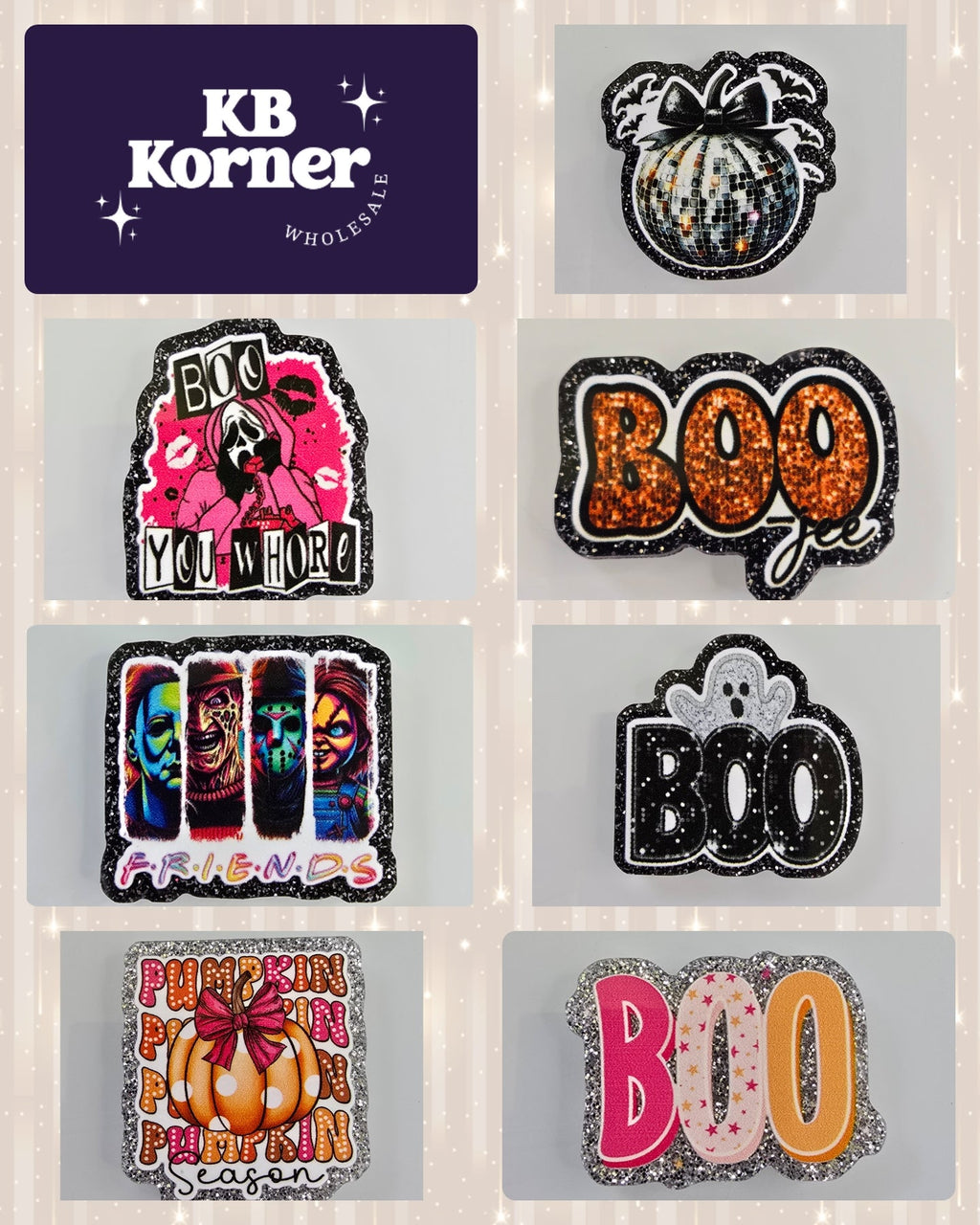 Friends Halloween Bogg Bag Charm