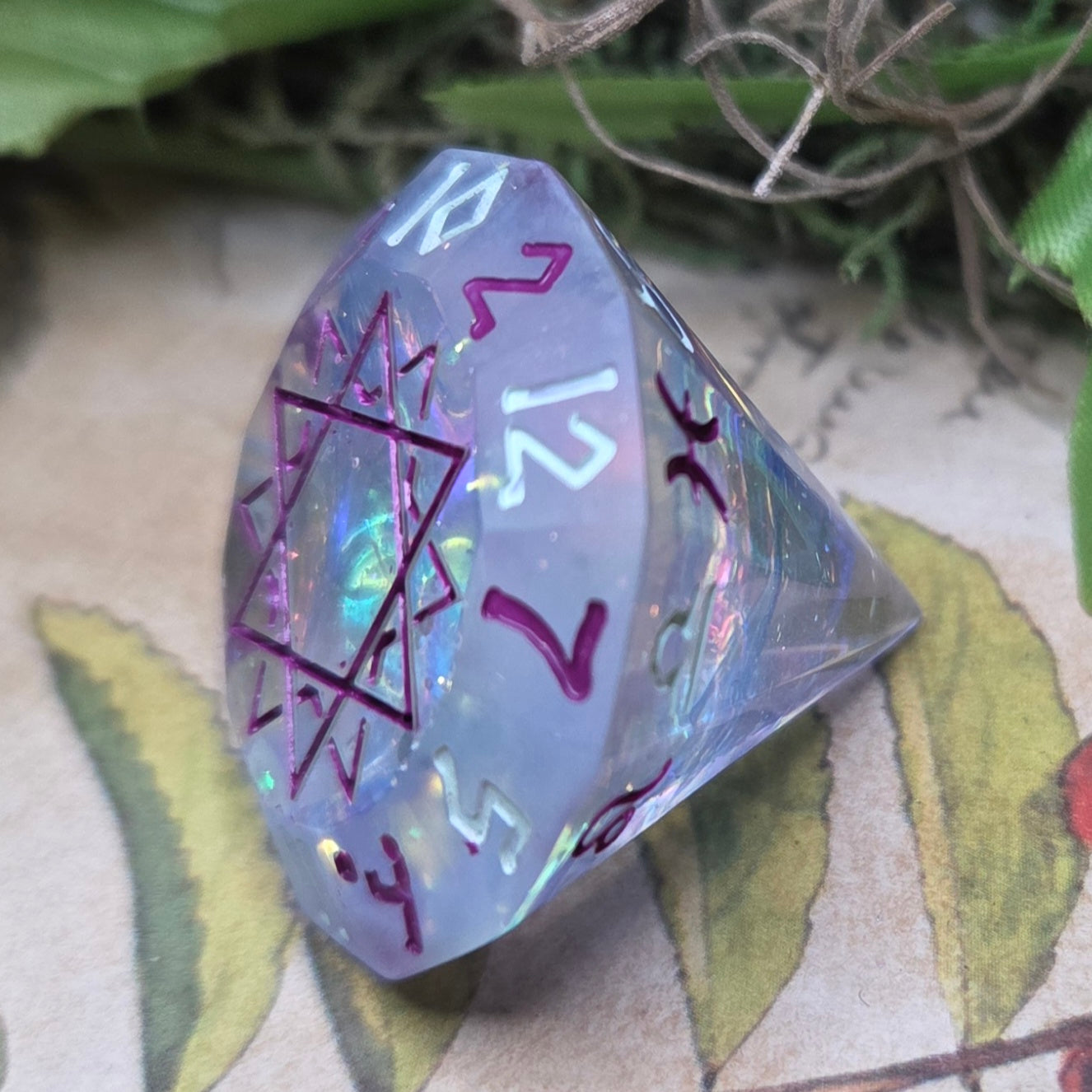 'Rainbow Diamonds' Zodiac D12 Gaming Dice