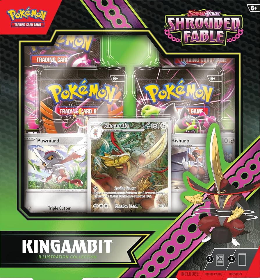 Pokemon Shrouded Fabled Kingambit Collection | Pokemon | New
