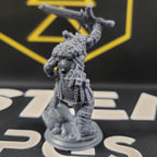 Gorr Spinebreaker, the Rage of the South (Male Half-Orc Barbarian) - 32mm Scale