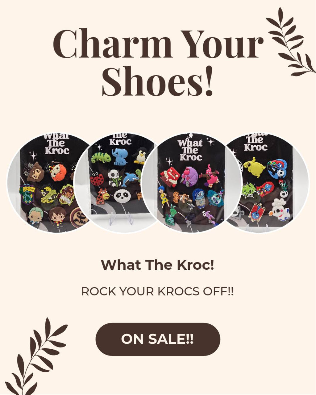 Inside Out Shoe Charm Bundle