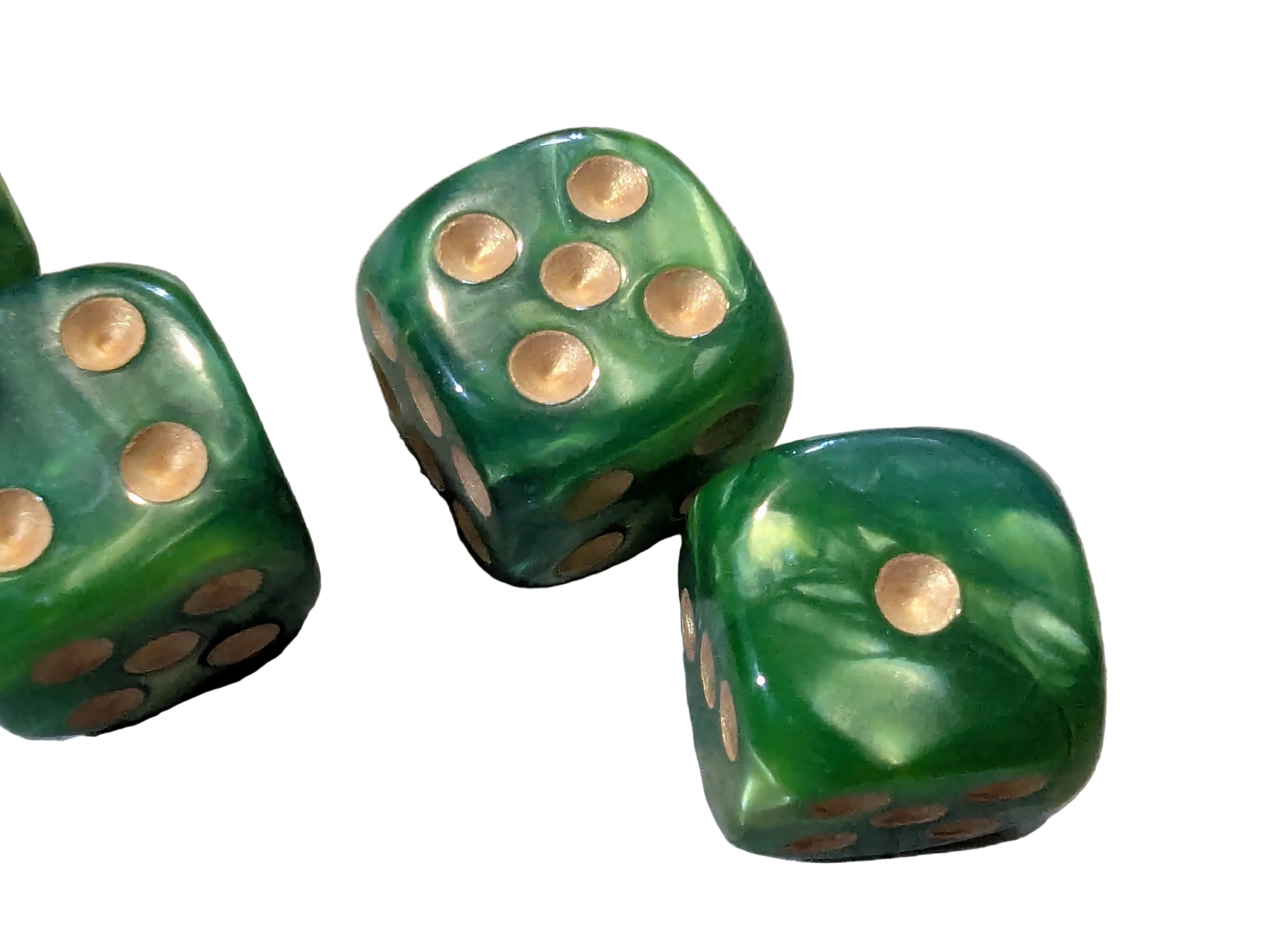 Pearl/Swirl Pipped d6 Dice Orange/Pink/Maroon/Electric Yellow/Brown/Blue/Green/Cranberry 16mm (SOLD BY PIECE)