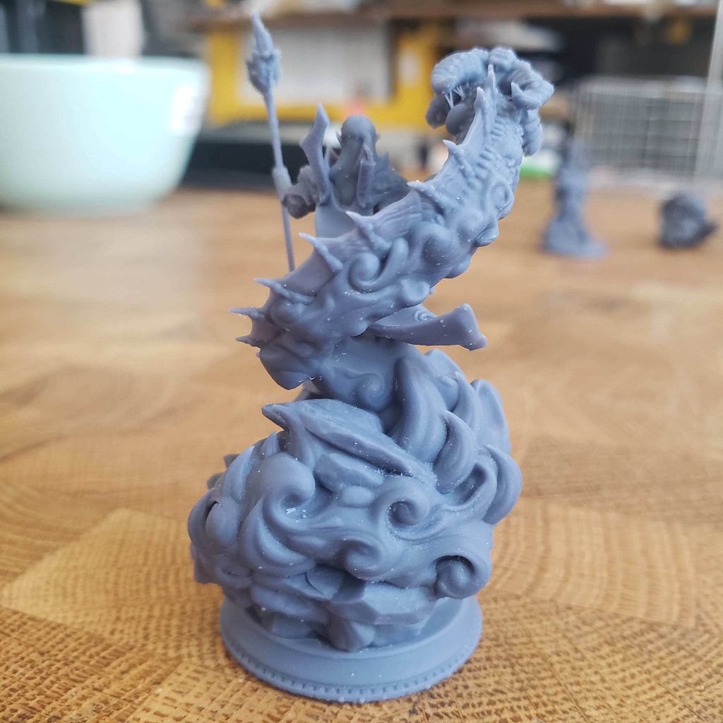 Karydian, High Elf Chaos Sorcerer (Male Elf Sorcerer with Dragon) - 32mm Scale