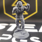Vaa'dren Snowmane, Lionfolk Bouncer (Male Leonin Pugilist) - 32mm Scale