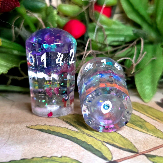 'Evil Eye' Eldritch Blast D10 Alternative Shaped TTRPG Handmade Resin Polyhedral Gaming Dice