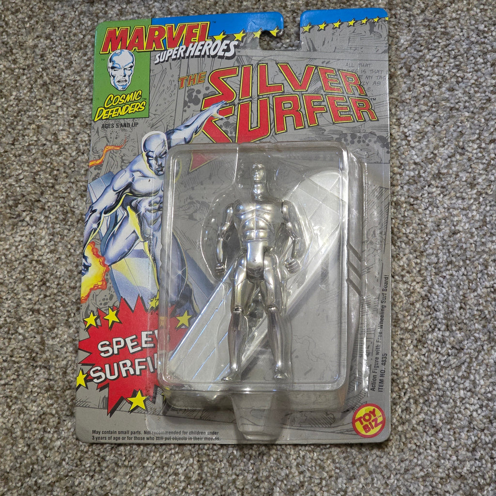 Vintage Silver Surfer Toy Biz Marvel Super Heroes Figure Sealed Carded