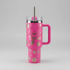 40oz Stainless Steel Tumbler with Handle - Insulated Travel Cup