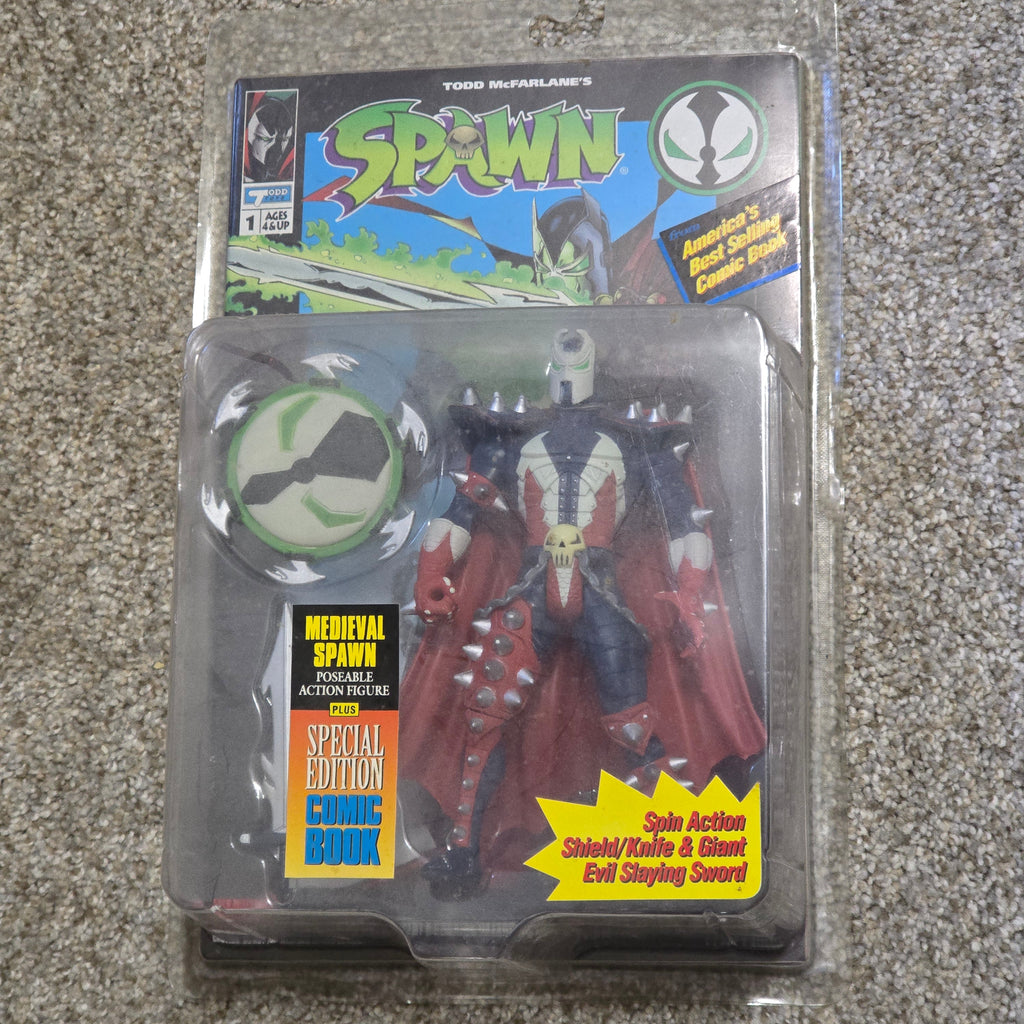 Vintage Spawn Medieval Spawn Action Figure Todd McFarlane Toy Comic MOC 1994