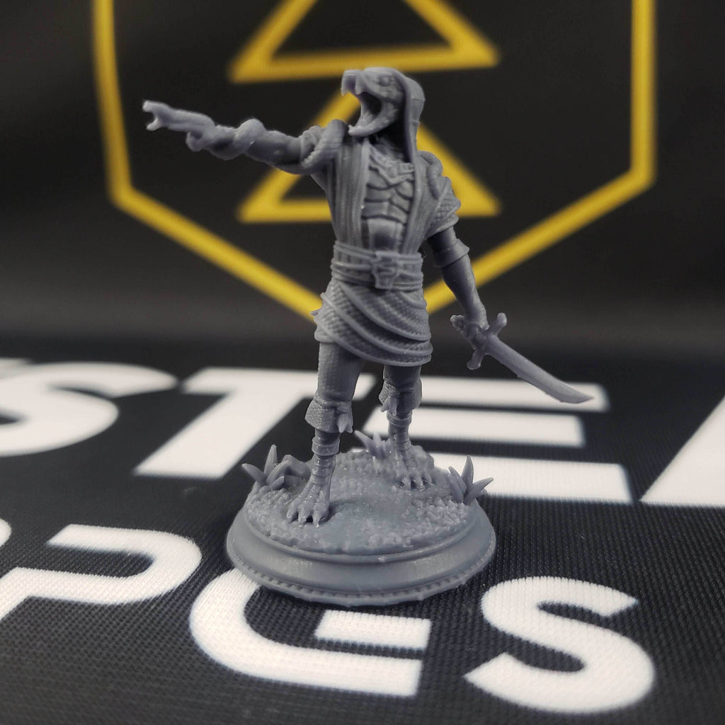 Shyasara, Snakemen Cultists (Yuan-ti Commander, Sorcerer & Assassin) - 32mm Scale / A - Assassin