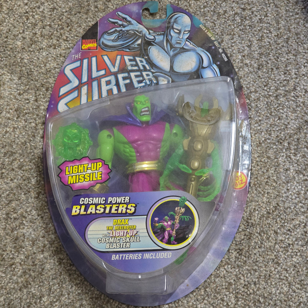 Vintage Drax The Destroyer Toy Biz 1997 Cosmic Power Blasters Light-Up