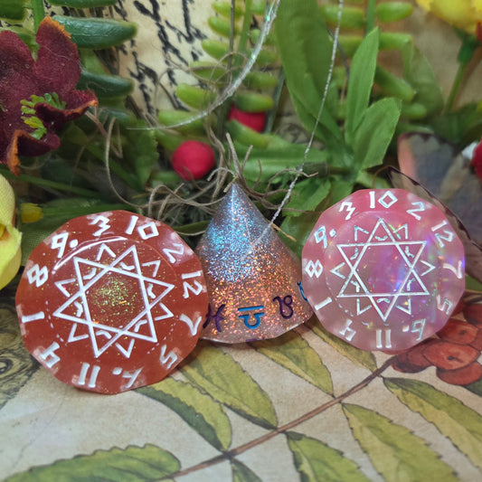 'Rainbow Diamonds' Zodiac D12 Gaming Dice