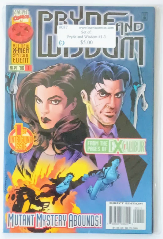 Comic Book Set: Pryde And Wisdom #1-3, Marvel Comics