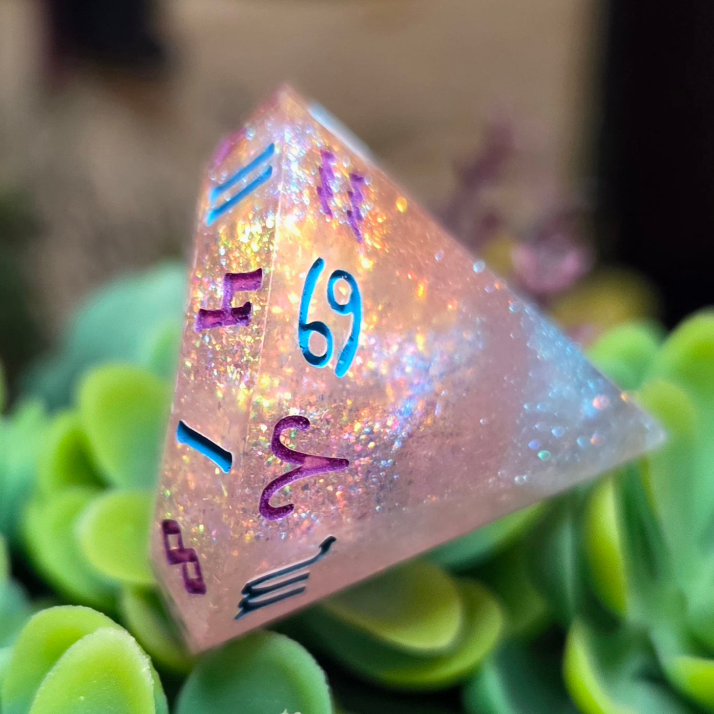 'Rainbow Diamonds' Zodiac D12 Gaming Dice