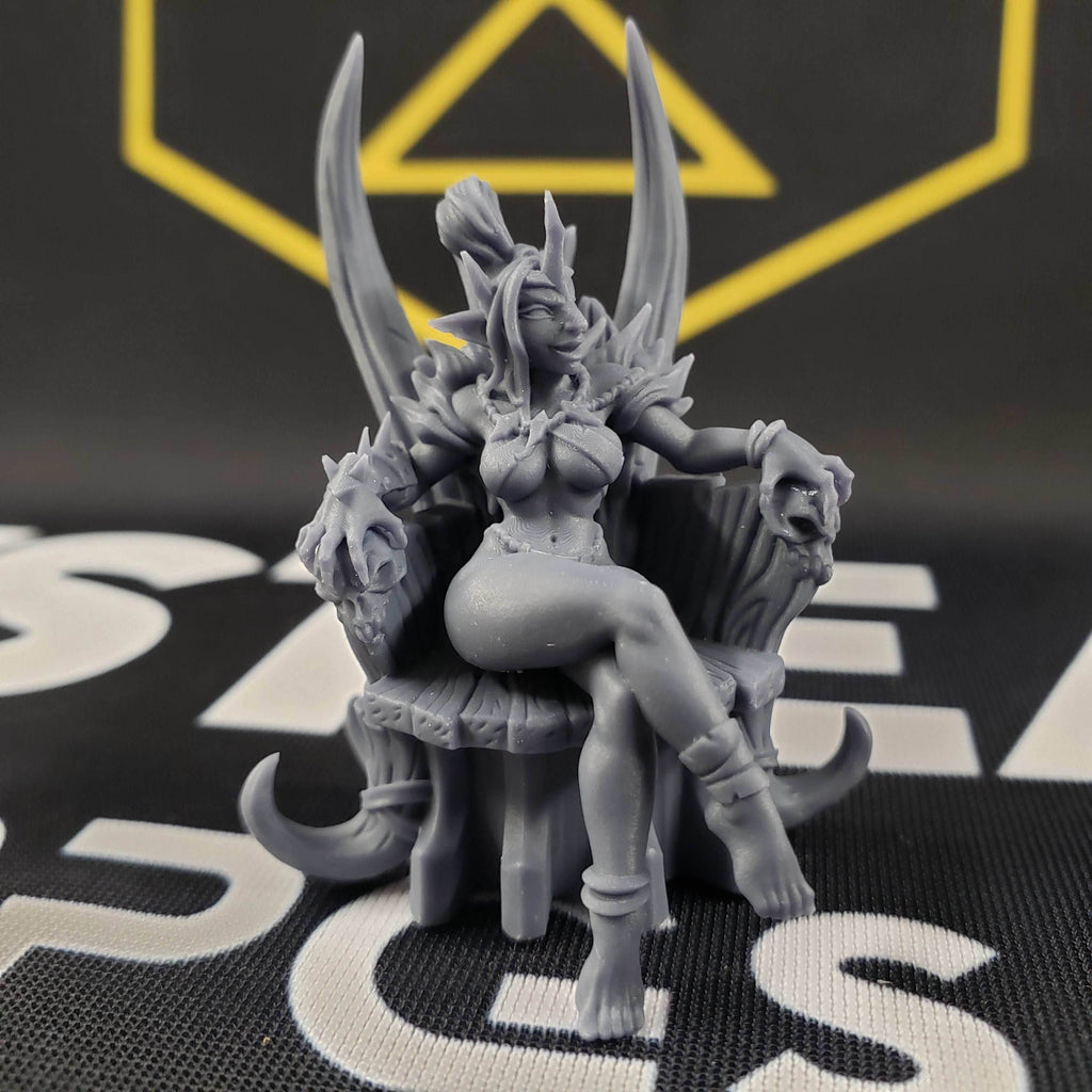 Queen Trixia (Female Hobgoblin on Throne) - 