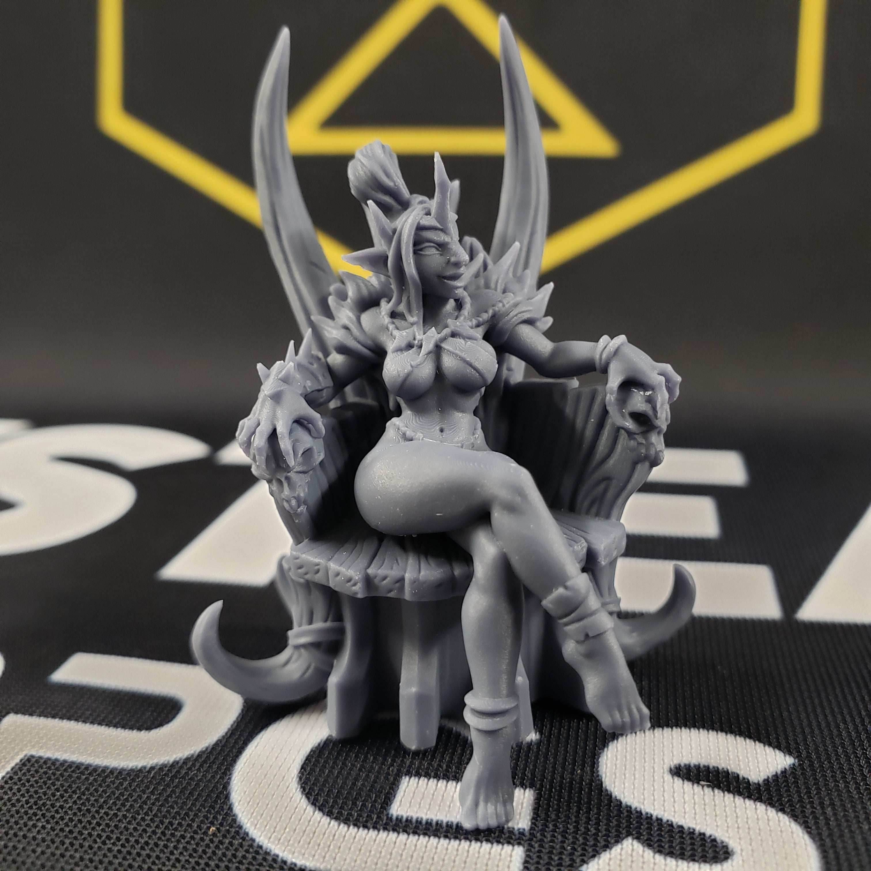 Queen Trixia (Female Hobgoblin on Throne) - 