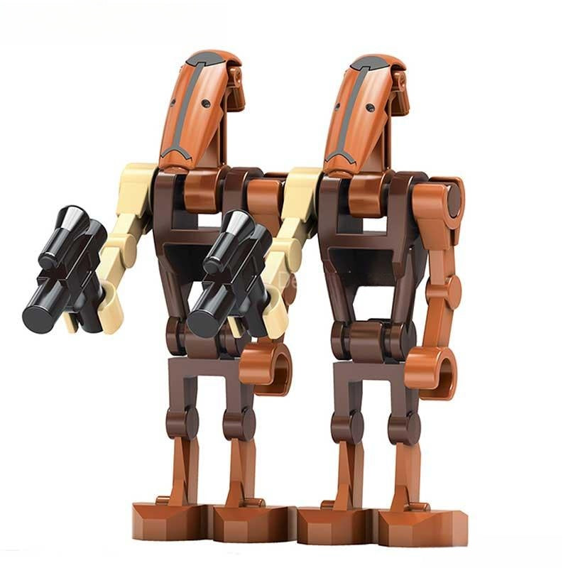 RO-GR Battle Droids set of 2 Star Wars Lego Minifigures Custom Toys NEW