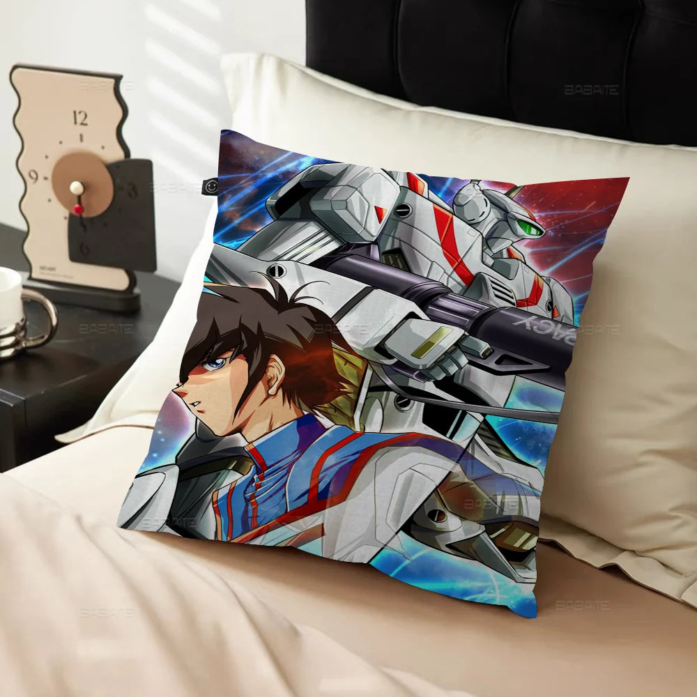 Robotech Cushion Cover 30x50 Polyester Sofa Cushions Decorative Throw Pillows Home Decoration