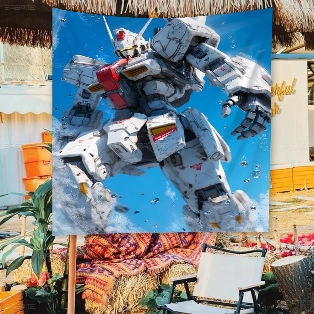 Robotech Family Gatherings Outdoor Atmosphere Flags Camping Decorations Banners