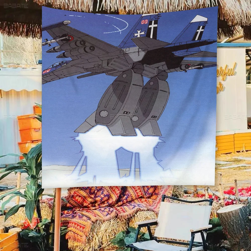 Robotech Family Gatherings Outdoor Atmosphere Flags Camping Decorations Banners