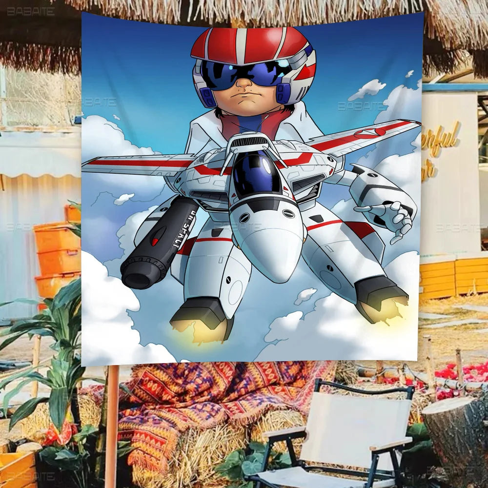 Robotech Family Gatherings Outdoor Atmosphere Flags Camping Decorations Banners