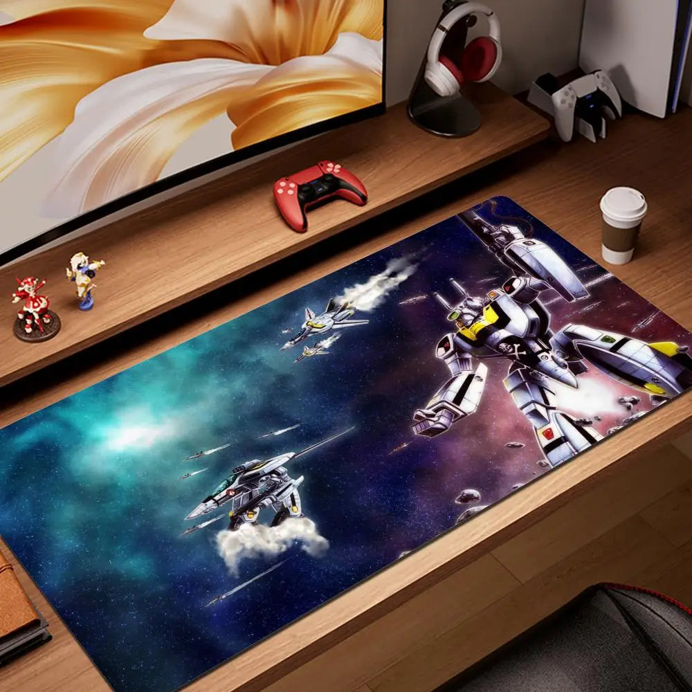 Robotech Mouse Pad XXL Gamer Gaming PC Computer Otaku Locking Edge DIY Customized Photo Laptop Notebook Desk Mat