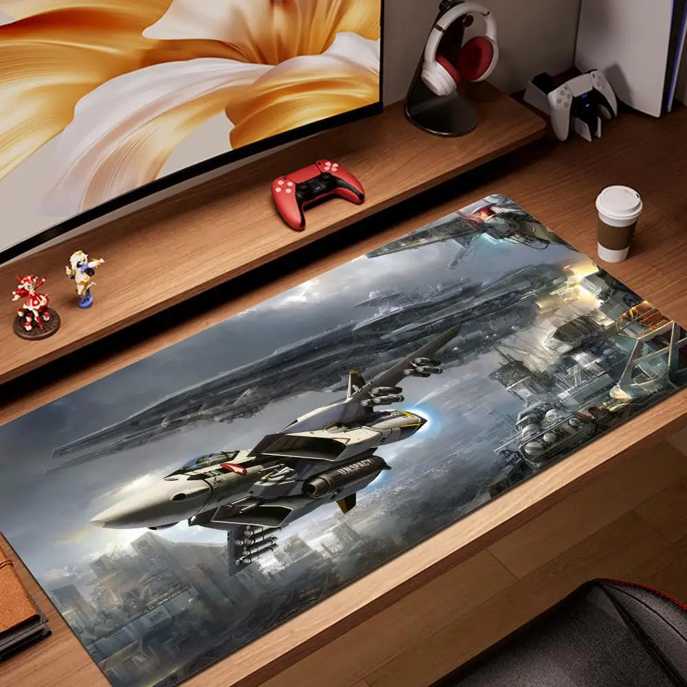 Robotech Mouse Pad XXL Gamer Gaming PC Computer Otaku Locking Edge DIY Customized Photo Laptop Notebook Desk Mat