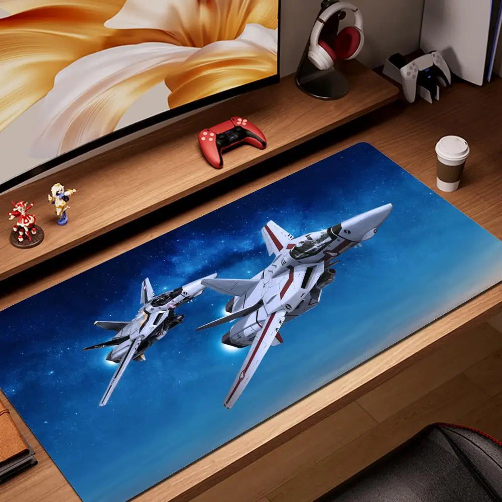 Robotech Mouse Pad XXL Gamer Gaming PC Computer Otaku Locking Edge DIY Customized Photo Laptop Notebook Desk Mat