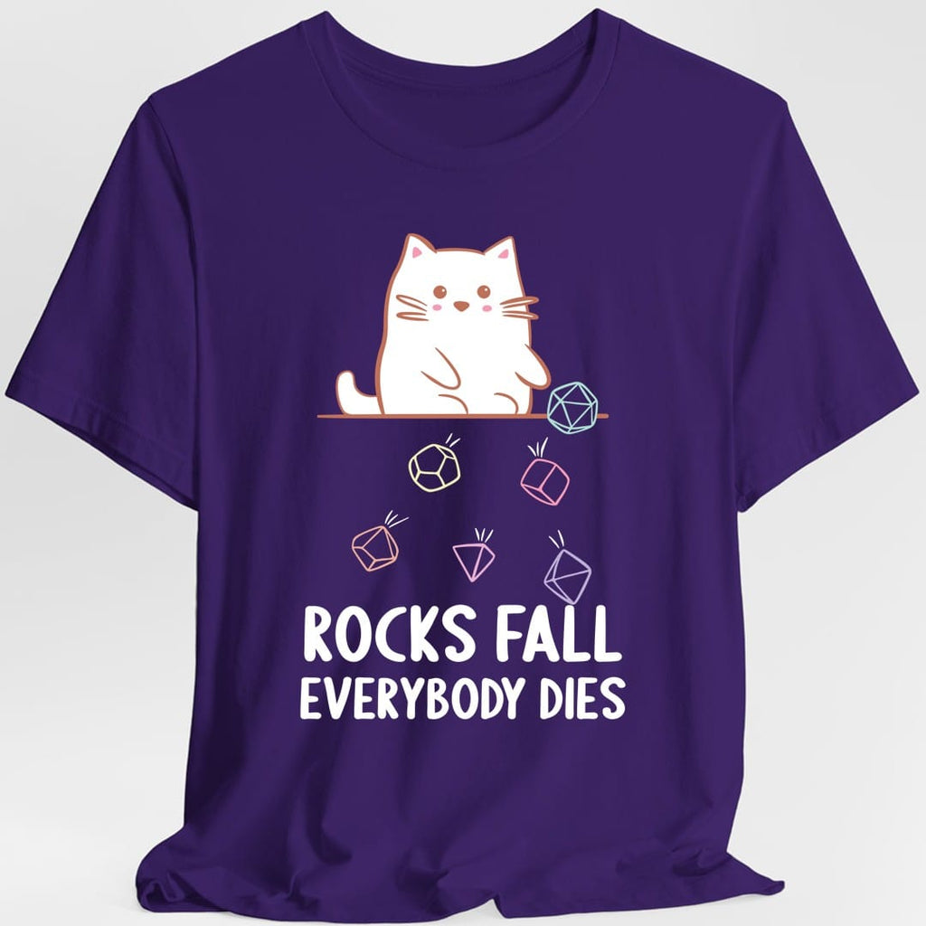 Rocks Fall Everybody Dies Kawaii Cat T-Shirt