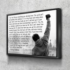 Rocky Balboa Motivational Canvas Wall Art
