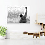 Rocky Balboa Motivational Canvas Wall Art