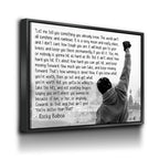 Rocky Balboa Motivational Canvas Wall Art