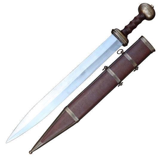 Ancient Roman Legionary Gladius Sword with Scabbard-0