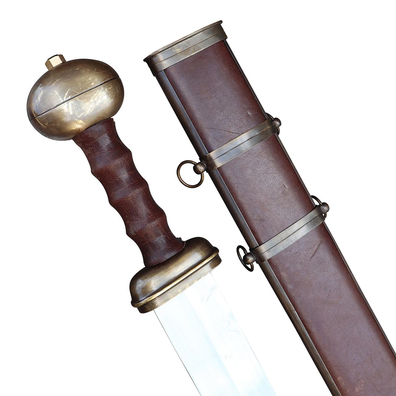 Ancient Roman Legionary Gladius Sword with Scabbard-1