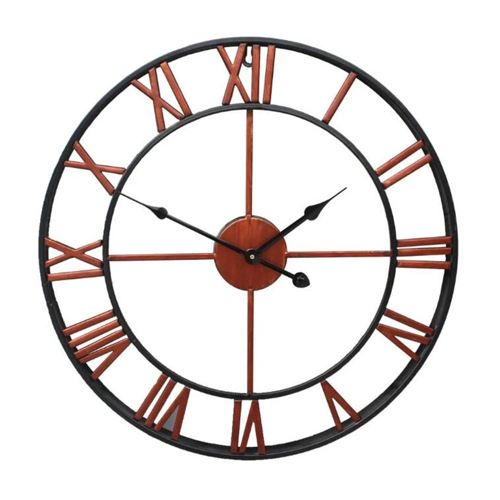 Roman Numeral Vintage Battery-Operated Antique Style Wall Clock