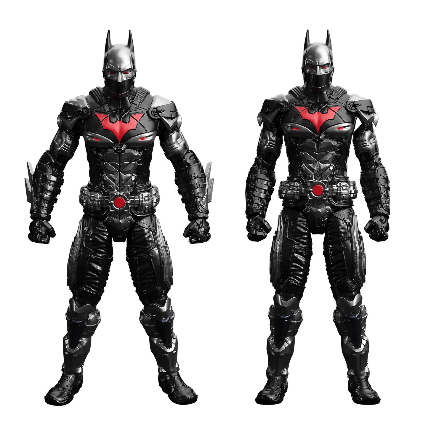 Rouno Original Batman Arkham Knight Deathstroke Red Hood Blocks Bricks Action Figure Building DIY Toys Model Doll Kids for Toys