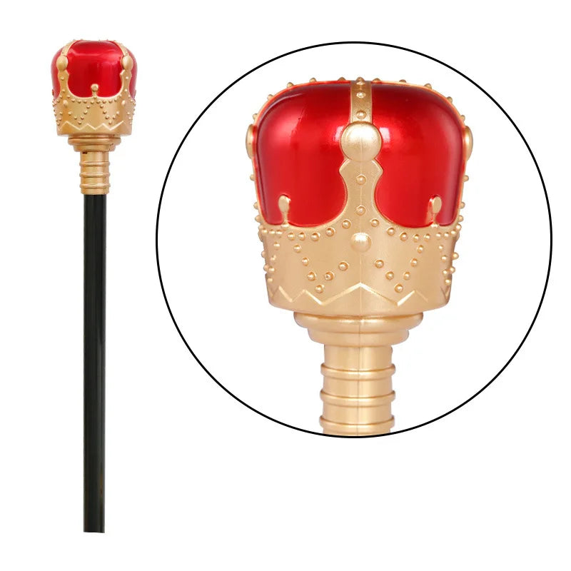 Royal King's Crown And Scepter Set  Halloween Props Party Dress Up Accessory