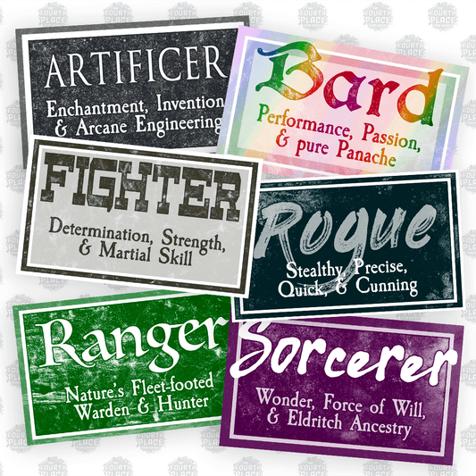 RPG Class Stickers (Vol. 1) - 