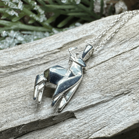 Origami Stag Necklace - 